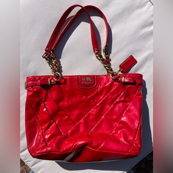 Red Coach purse - Picture 1 of 3